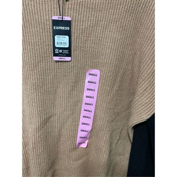 Express color block womens oversized sweater size S - Picture 8 of 10